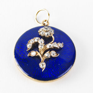 Enamel And Diamond Locket