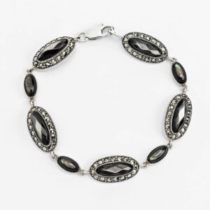 Father of pearl and silver bracelet