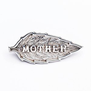 Antique Silver "Mother"  Brooch