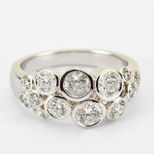 Diamond bubble ring