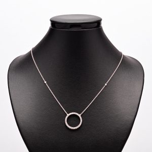 Diamond circle pendant