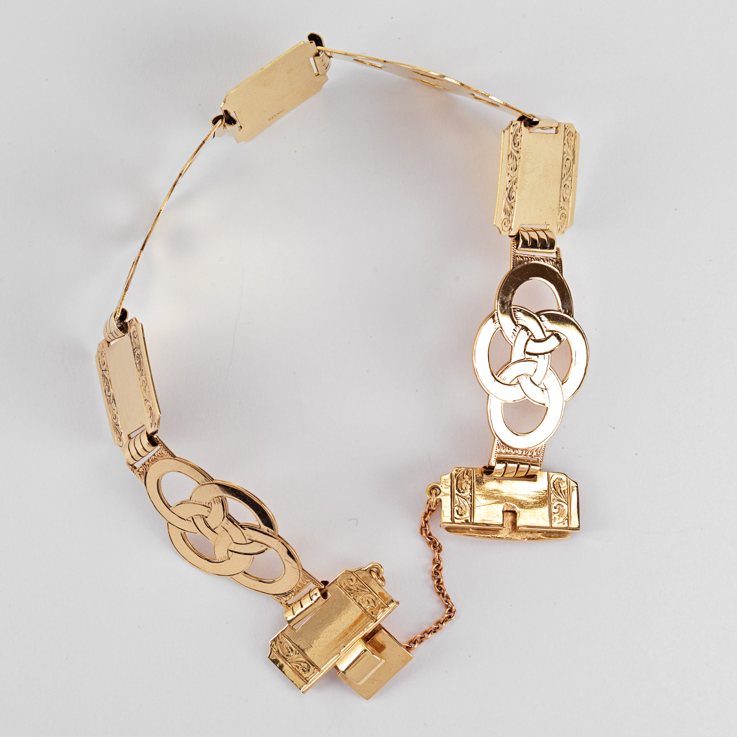 Antique 9 Carat Gold Celtic Bracelet - Image 4