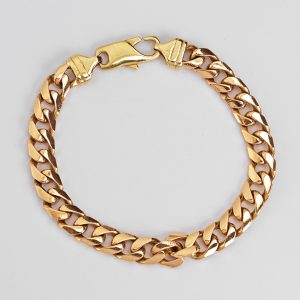 Heavy gold gents bracelet