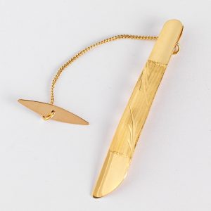 18 ct gold tie bar