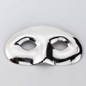Silver Mask Brooch