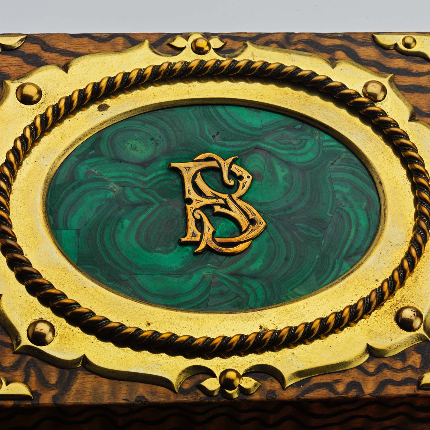 Victorian Wavy Ash Stationary Box - Image 7