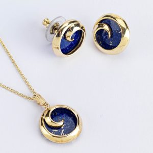 lapis lazuli pendant set