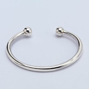 Silver Torc Bangle