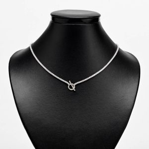 Silver Cz Necklace