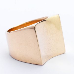 Square 9ct Gold Ring