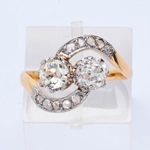 Antique Diamond Twist Ring