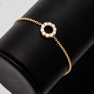 18 ct Diamond Circle Bracelet
