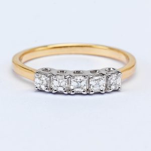 5 Stone Diamond Eternity Ring