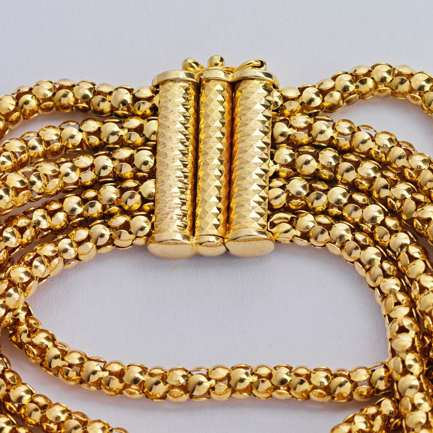 9 Carat 5 Strand Gold Bracelet - Image 3