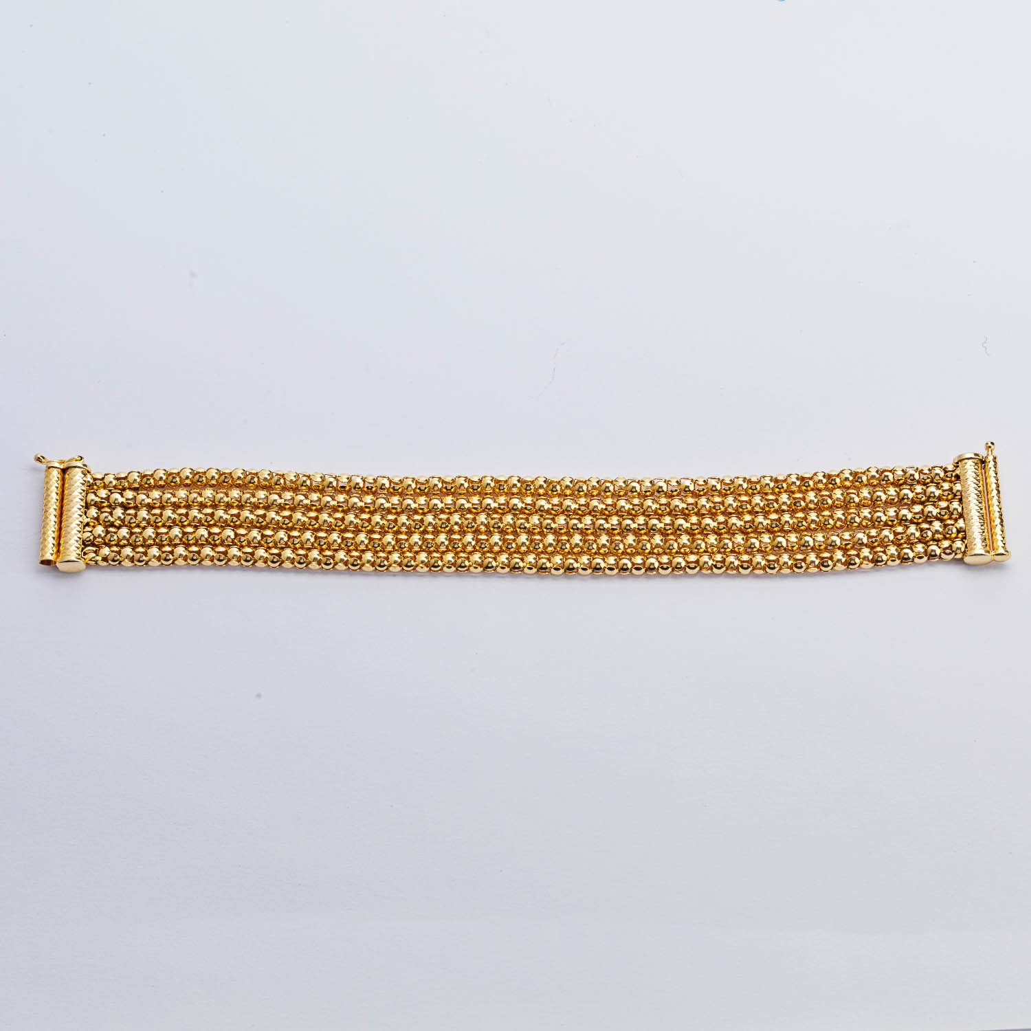 9 Carat 5 Strand Gold Bracelet - Image 6