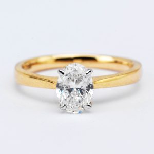 1 Carat Oval Solitaire Diamond