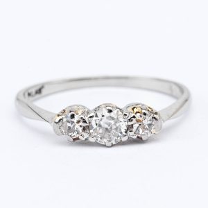 Antique 3 Stone Diamond Ring