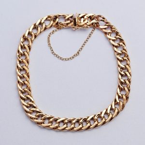 9 Carat Double Curb Bracelet