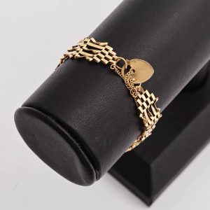 9 Carat 5-Bar Gate Bracelet