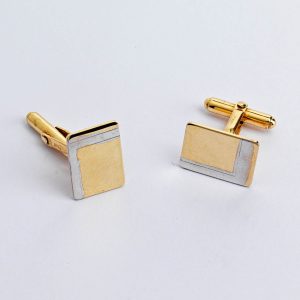 2-Tone Gold Cufflinks