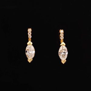 Marquise Diamond Drop Earring