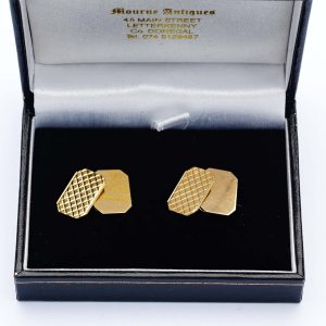 Vintage Gold Gents Cufflinks