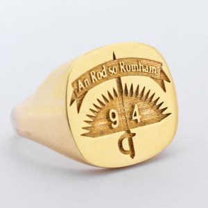 Irish Military Gold Ring