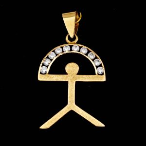 Indalo Man Gold & Diamond Pendant