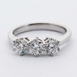 Three Stone Platinum Ring
