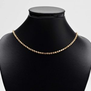 Antique Rose Gold Tulip Link Chain