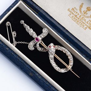 Serpent & Sword Brooch