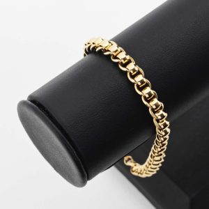 9ct Gold Roller Ball Link Bracelet