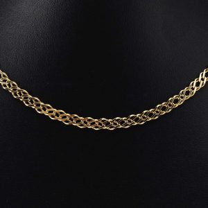 9ct Gold Fancy Woven Link Chain