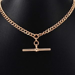 Antique Rose Gold Albert Chain