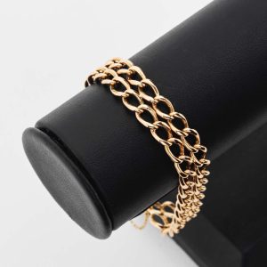 Antique Rose Gold Double-Row Bracelet