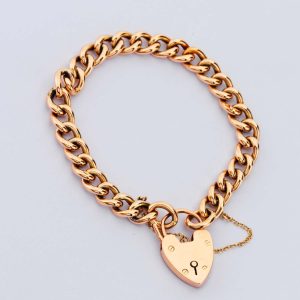 Antique Rose Gold Charm Bracelet