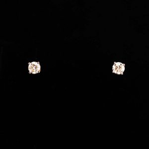 0.48 Carat Diamond Solitaire Stud Earrings