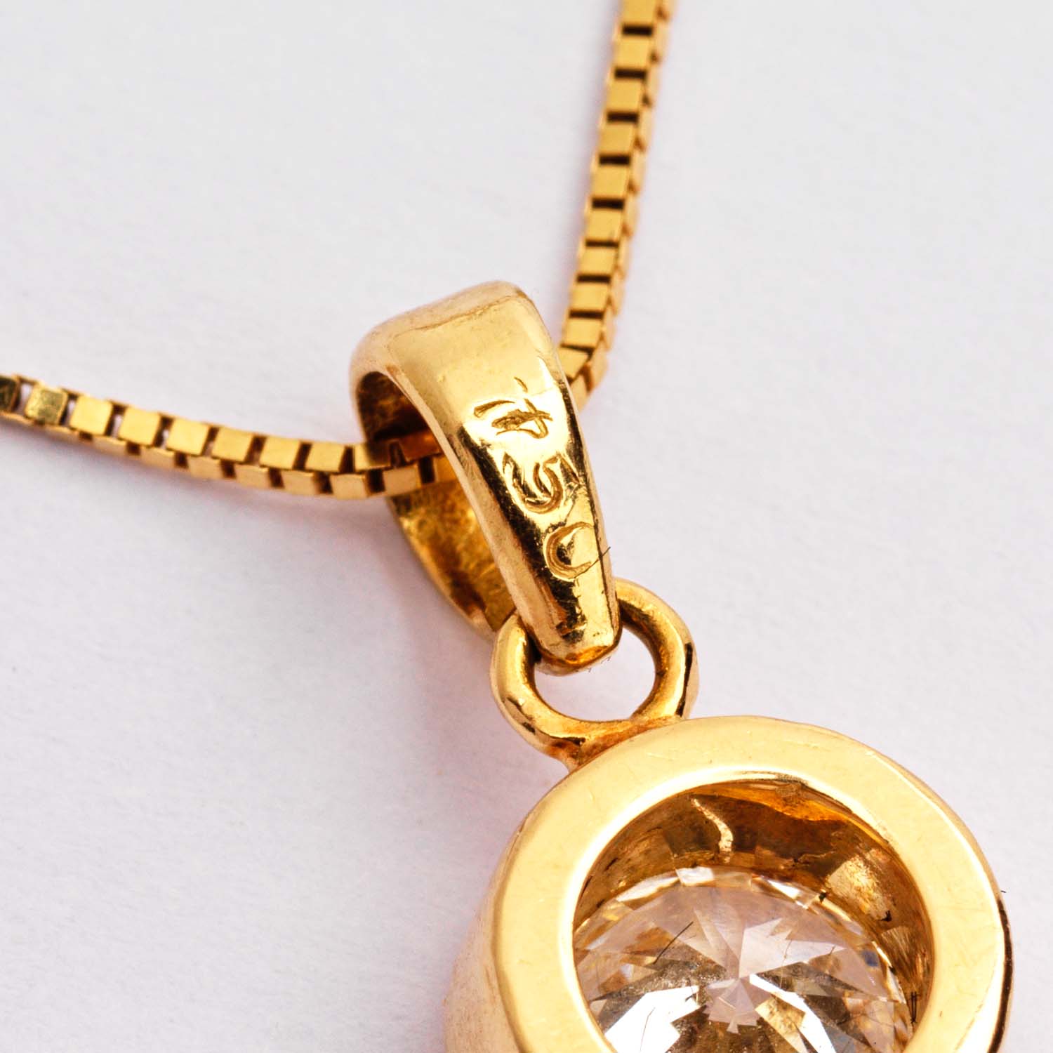 1 Carat Solitaire Diamond Pendant - Image 3