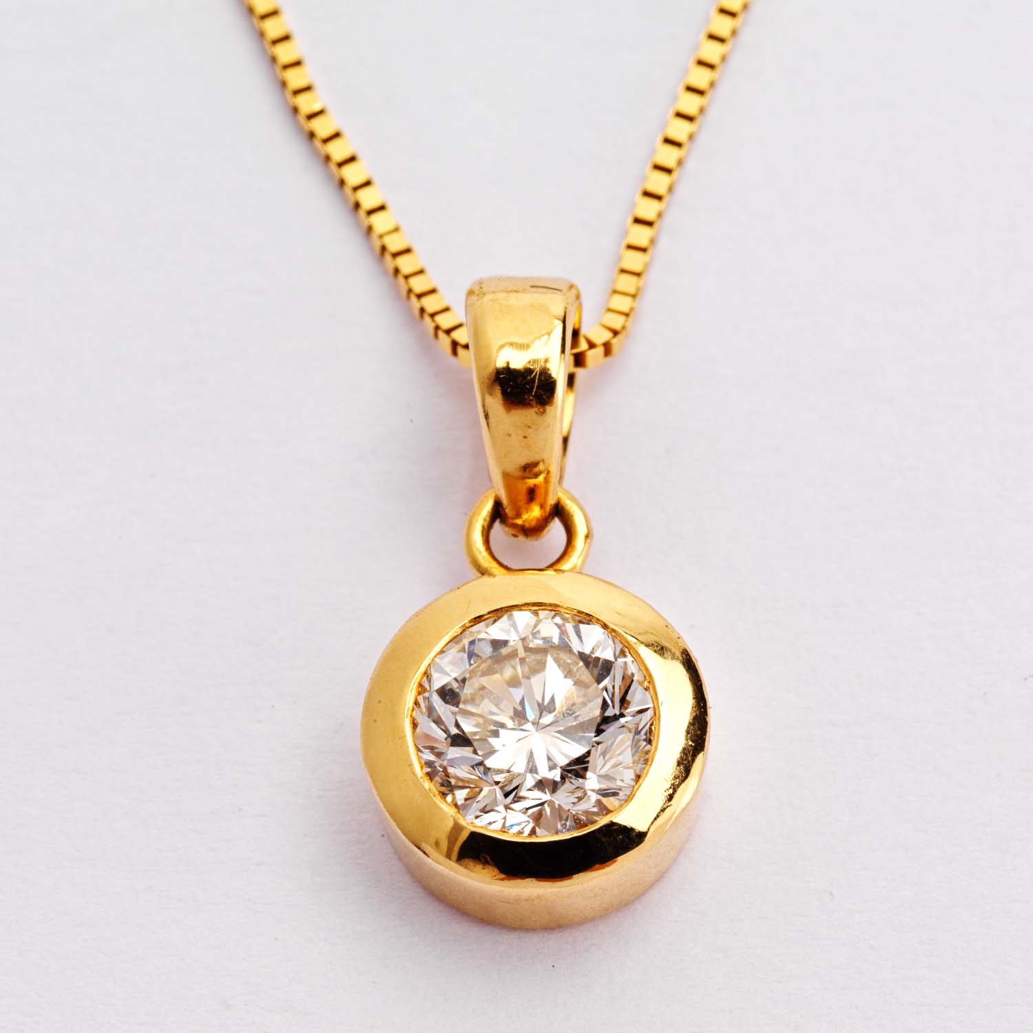 1 Carat Solitaire Diamond Pendant - Image 5