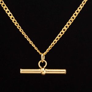 9 Carat Gold T-Bar & Chain