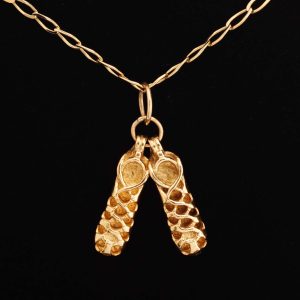 9 Carat Gold Irish Dancing Pendant & Chain