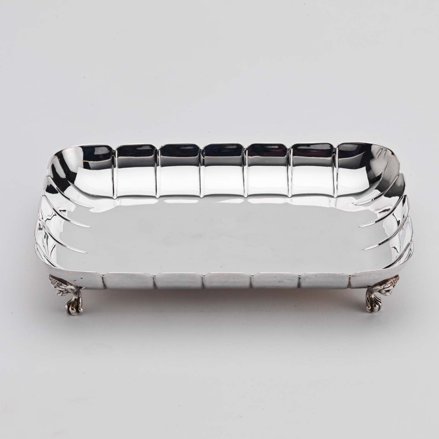 Irish Silver Four-Legged Tray