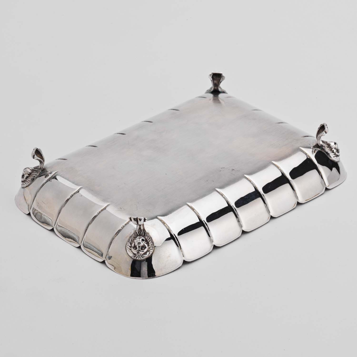 Irish Silver Four-Legged Tray - Image 5