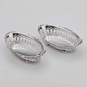 Pair of Pierced Oval Dishes