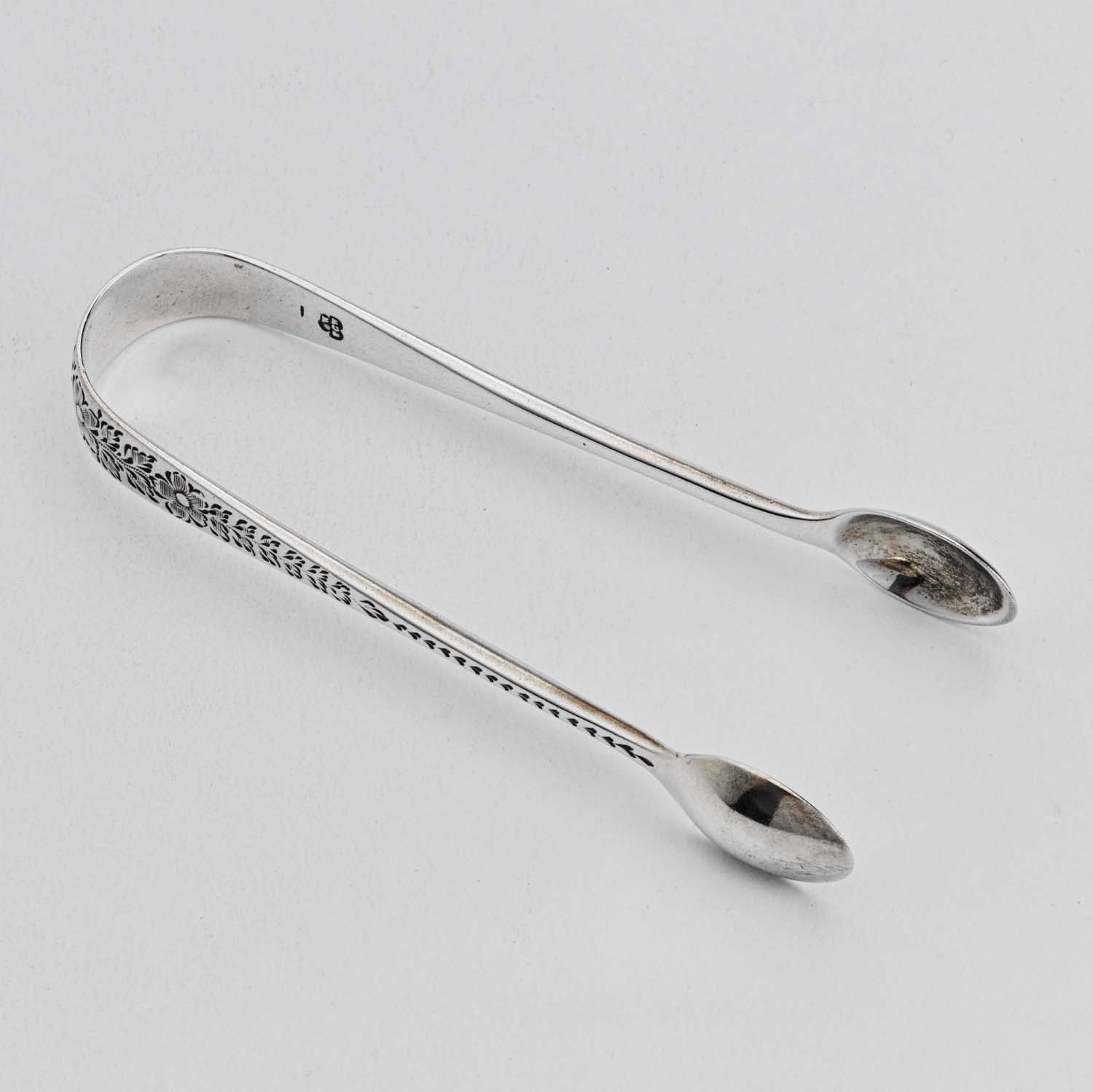 Victorian Silver Spoon & Tongs Set - Image 4