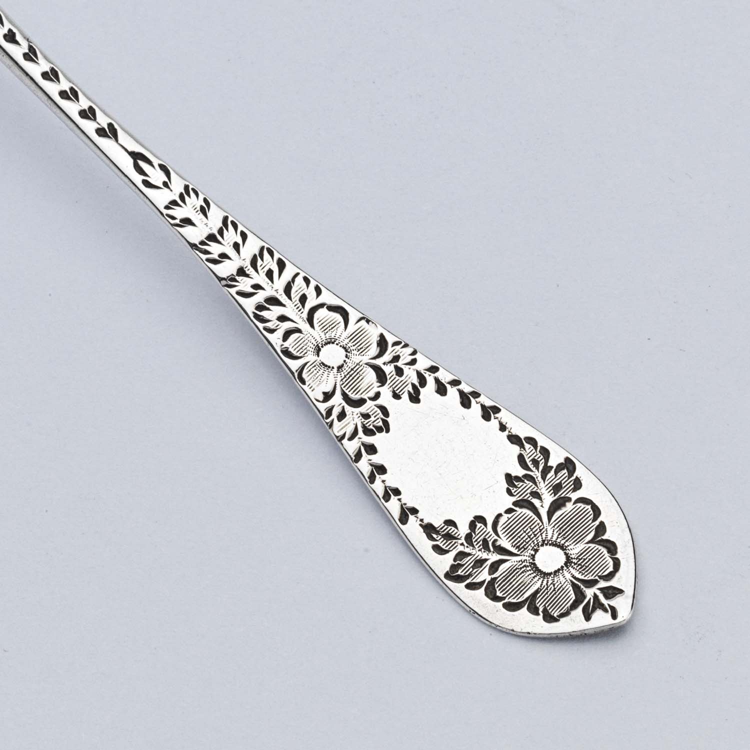 Victorian Silver Spoon & Tongs Set - Image 6