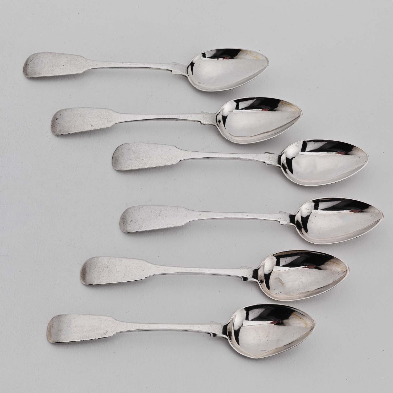 Set of Six Silver Spoons - Image 2