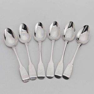 Set of Six Silver Spoons