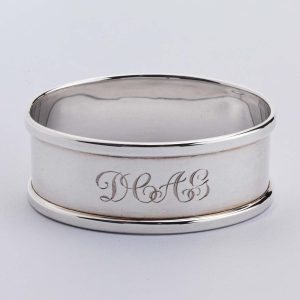 Vintage Silver Engraved Napkin Ring