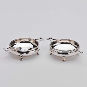 A Pair of Art Deco Silver Dishes